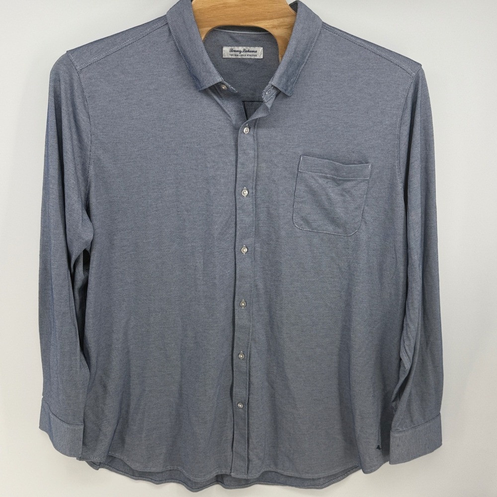Tommy Bahama San Lucid Stretch IslandZone Shirt‎ Mens 3XLT Long Sleeve Button